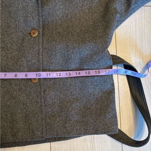 Vintage 80s Gucci wool skirt suit wool and leather - Picture 13 of 16